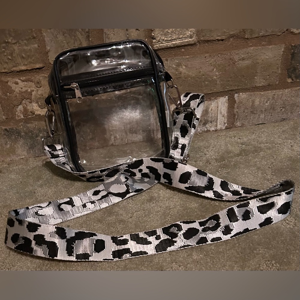 Clear crossbody bag!